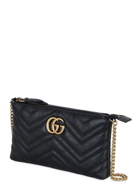 gucci marmont black clutch|gucci marmont handbags.